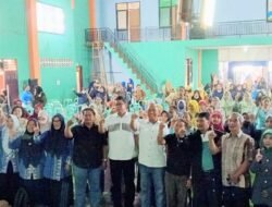 Ratusan Warga Hadiri Sosialisasi Basri-Chusnul di Gedung PGS.