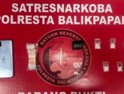 Residivis Narkoba Dibekuk Polresta Balikpapan, Barang Bukti 19 Poket Sabu