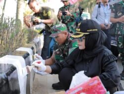 Percantik Bontang, Neni Kerahkan OPD Cat Median Jalan