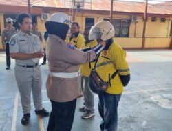 Wujudkan Tertib Berlalu Lintas, Sat Lantas Polres Paser Gandeng Komunitas Maxim Lewat Program Polantas Menyapa