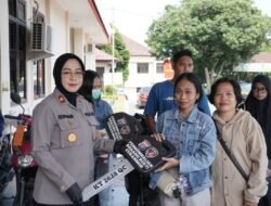 Ungkap Kasus Curanmor, Polres Bontang Kembalikan Motor Korban